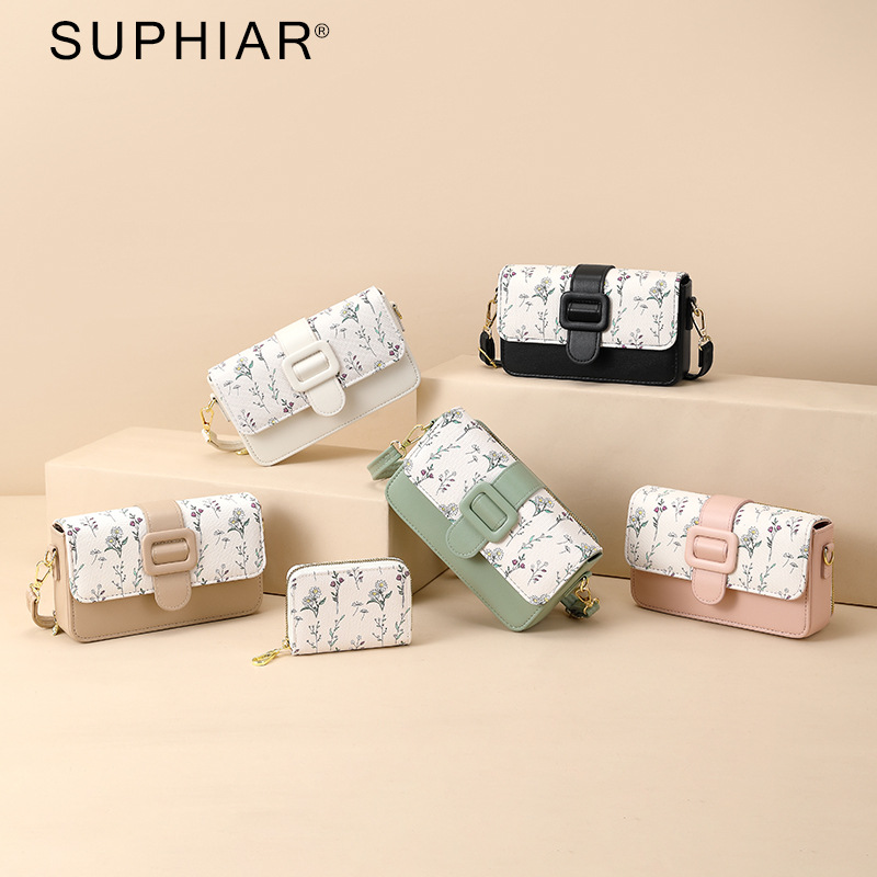 Bolso de teléfono móvil transfronterizo nueva moda femenina señoras de un solo hombro bolso de teléfono móvil monedero mini pu mensajero bolso de teléfono móvil