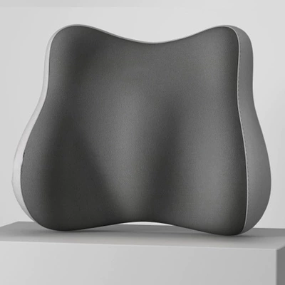 Comfortable for Long Sitting — Waist support - double-gray-splicing-lumbar-support-1