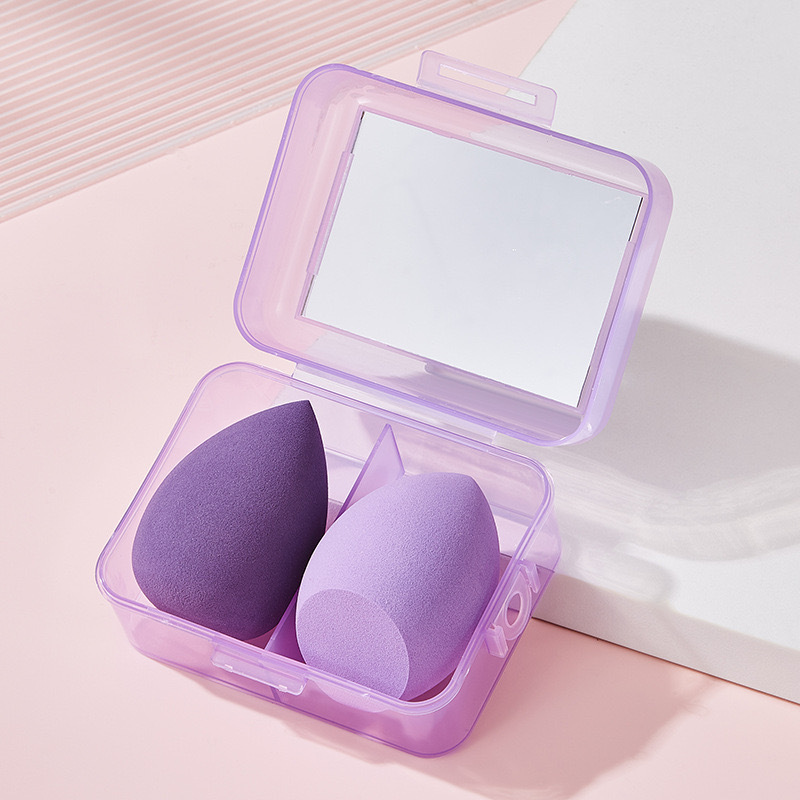 Nuevo conjunto de huevos de belleza con espejo 55 cepillo con cabeza de hongo de gota de base cepillo de huevo de belleza polvo de polvo de maquillaje