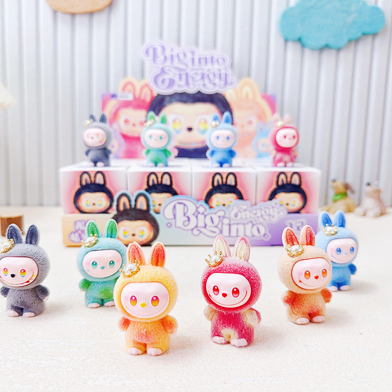 クロスボーダー labubu ラブブ人形かわいいブラインドボックスフロントハイエネルギーシリーズ樹脂植毛装飾品ハンドフィギュアブラインドバッグ|undefined