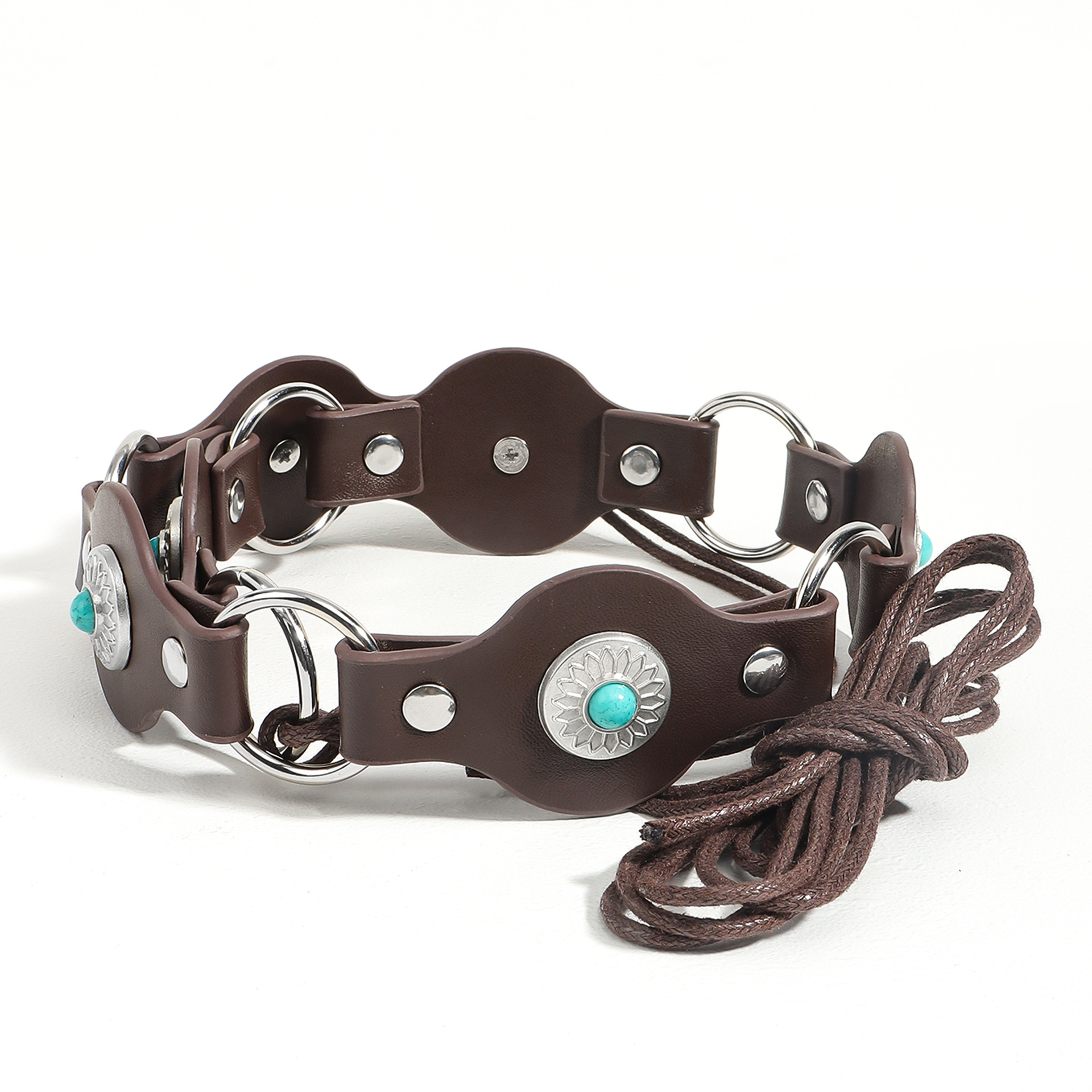 108g Weight Belt Classification 1 Piece Quantity Travel, Daily Occasion Pu Leather, Alloy Material Solid Color Pattern Women's Gender Plating Design Retro, Ethnic Style, Bohemian Style Retro Ethnic Style Bohemian Solid Color Pu Leather Alloy Plating Women's Leather Belts 8