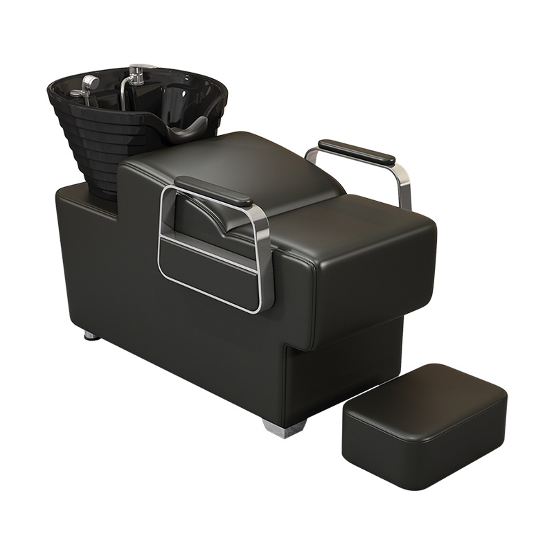 Fabricantes de camas de champú spot Peluquería minimalista moderna Peluquería medio cama de descarga de cama reclinable