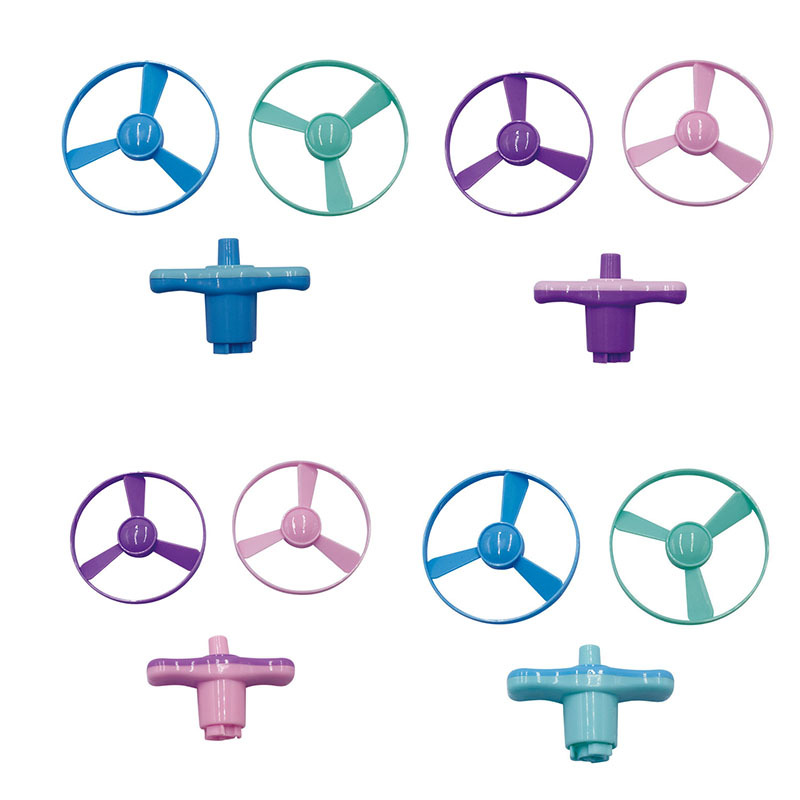 Cyclone Gyro lanzamiento giratorio platillo volador juguete de torsión traje Frisbee juguete protector Los niños cuadrado