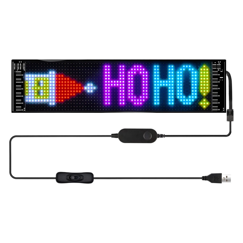 Pantalla LED Flexible para Publicidad en Automóviles con Conexión USB, Bluetooth y Aplicación, Fabricante de Pantallas Flexibles para Automóviles