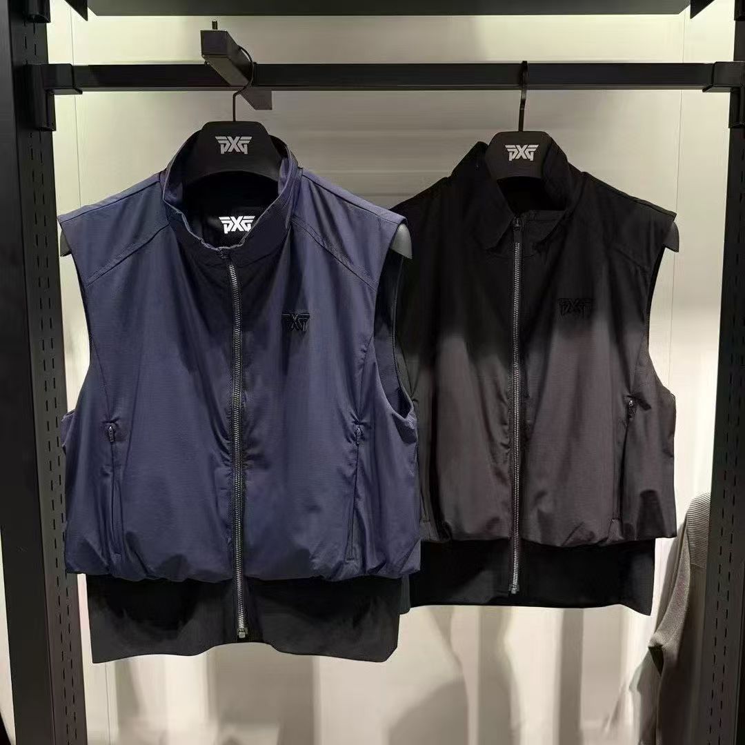 25 Autumn New Style Golf Women's Vest Vest Top Zipper Stand Collar Warm Sports Casual Versatile Style