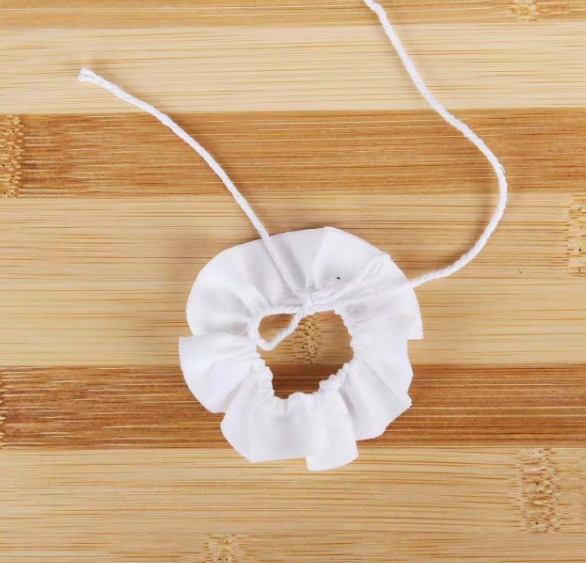 Retro ruffle collar (pure white)