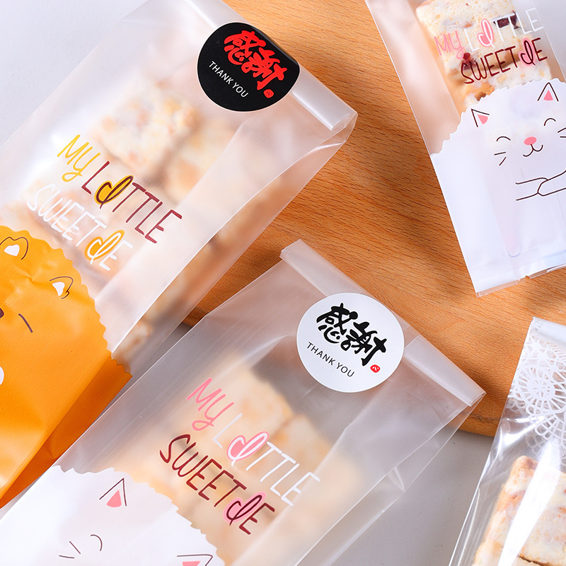 Nuevo copo de nieve crujiente máquina de sellado bolsa de embalaje de la galleta bolsa de embalaje de la hornada de leche Jujube cookie bolsa de embalaje bolsa de sellado de la máquina