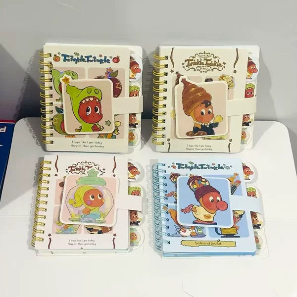 Popular Popmapt Star People Magic Buckle A7 Spiral Notebook Cartoon High-Value Notepad Journal