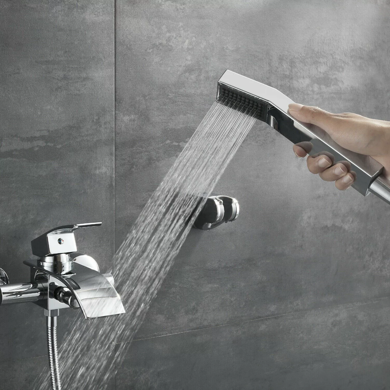 Душ комплект ванная комната зрелый водопад кран ванная комната