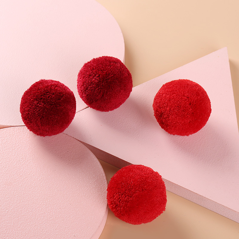 彩色开司米毛球手工diy修圆毛绒球鞋帽饰品配件杨梅球辅料批发