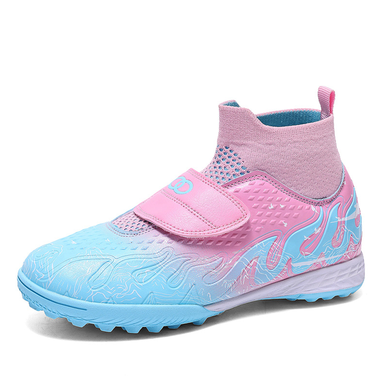 Nuevo transfronterizo niños y niñas transpirables cómodos deportes casuales zapatos de fútbol de clavos de hierba competencia fábrica de estudiantes de niños