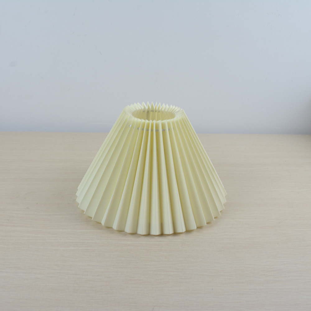 Corea del Sur Retro Vintage tela plisada pantalla 28cm gran lámpara de pie creativo DIY accesorios iluminación