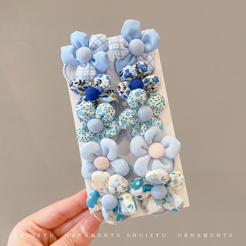 Papá Noel correa de goma para niños navideños vestido de cabello jardín de infantes bebé anillo de cabello de Navidad atmósfera accesorios