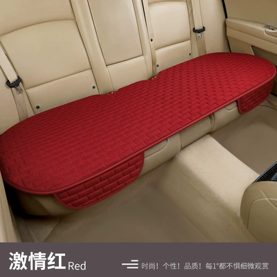 Four Seasons Pad: Cushion Breathable Heat Dissipation Three-Piece - passion-red-back-row-ds001-plaid-cushion
