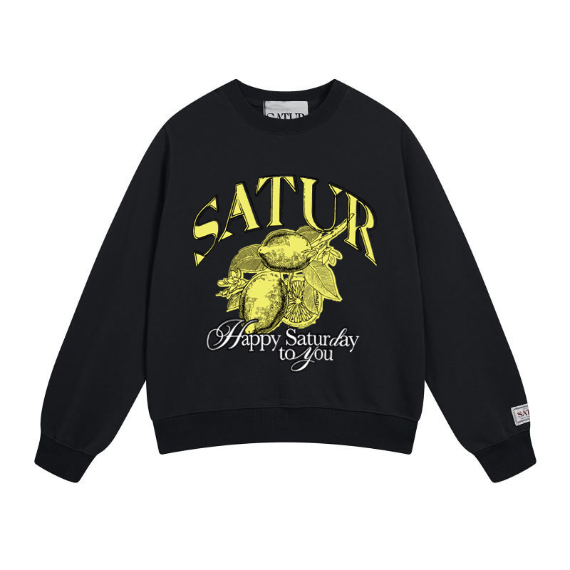 In-Stock Heavyweight Satur Sweatshirt Classic Lemon Letter Print Crew Neck Top Unisex One-Piece Drop Shipping In-Stock Heavyweight Satur Sweatshirt Classic Lemon Letter Print Crew Neck Top Unisex One-Piece Drop Shipping