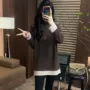 冬季加厚半高领双面t恤
