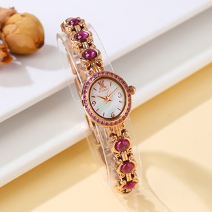 Dimeila Gemstone Watch New Model Factory Direct Sale Foreign Trade Chinese Style Vintage Light Luxury Bracelet Watch Women's Watch