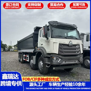 Manufacturer's cross-border HOWO 6×4 dump truck, cross-border land-based engineering heavy-duty truck, construction material dump truck