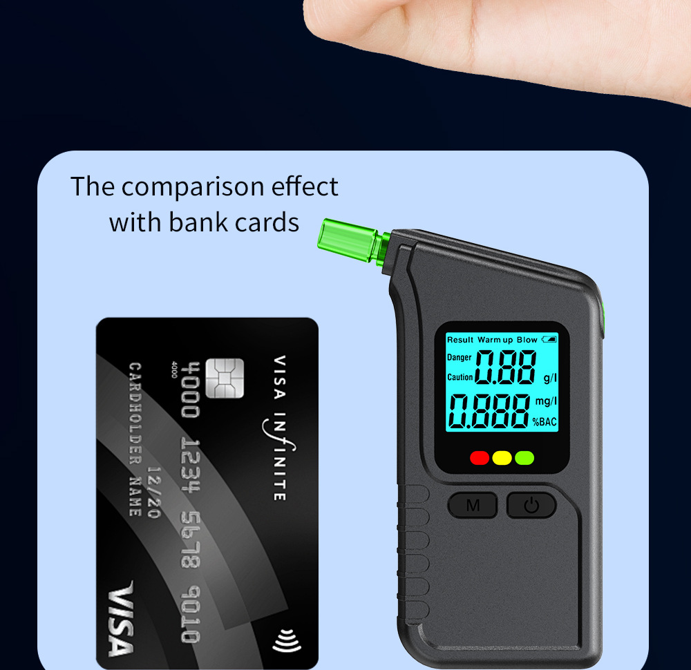 New Cross-Border Precision Alcohol Tester, Drunk Driving Detection Device, Breathalyzer for Drunk Driving Testing