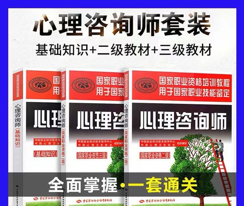 备考2023年心理学咨询师考试教材基础知识+二级+三级中科院心理咨