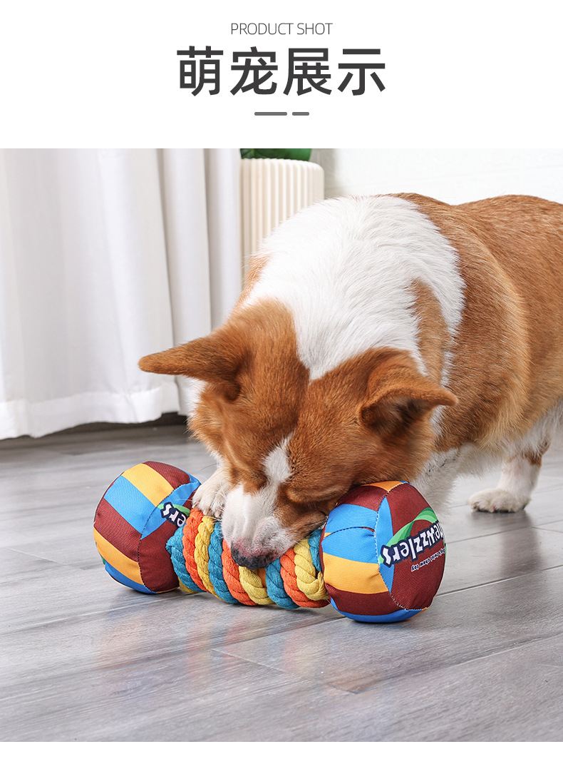 Wholesale Hot Rainbow pet dog toys grinding teeth being tough bite making sounds Pet toys