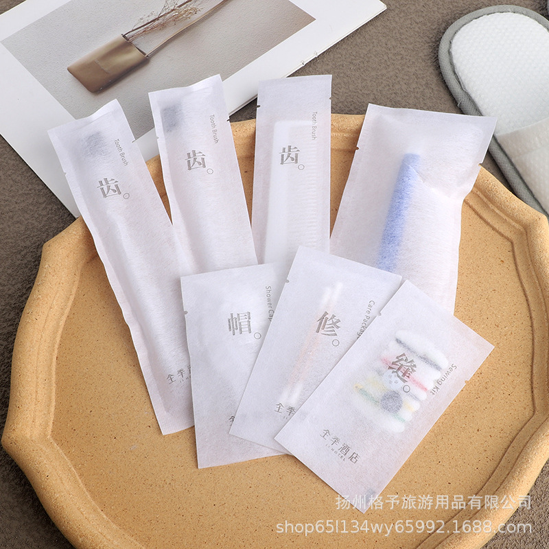 Disposable brush for hotel, slippers