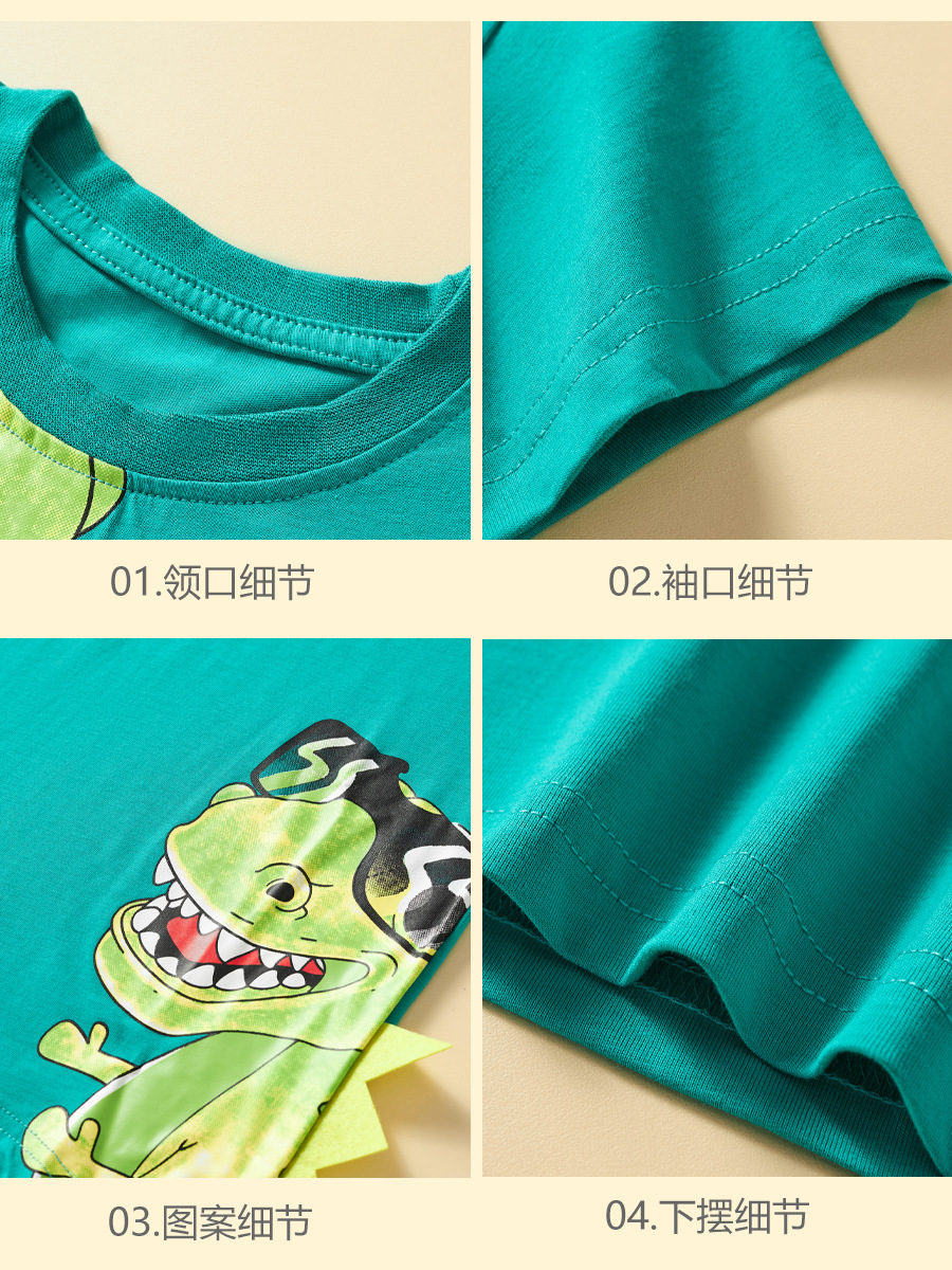 25 años nuevo traje para niños verano camiseta de manga corta para niños verano traje de manga corta para niños camiseta para niños nuevo traje