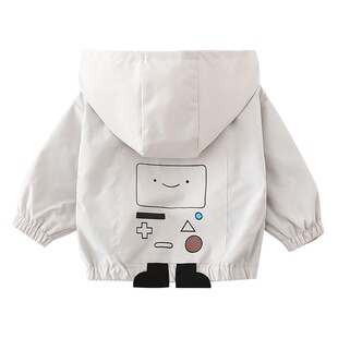 Boys and Girls jacket spring and autumn 2021 New Western style children's Korean style autumn jacket baby clothes fashion