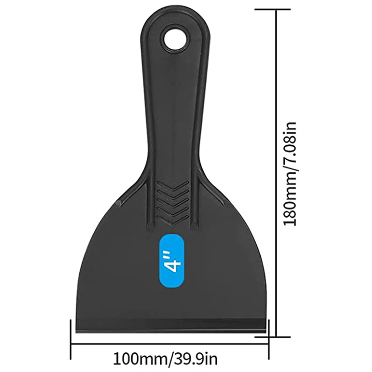 4inch 검정색 플라스틱 퍼티 나이프 0.027kg