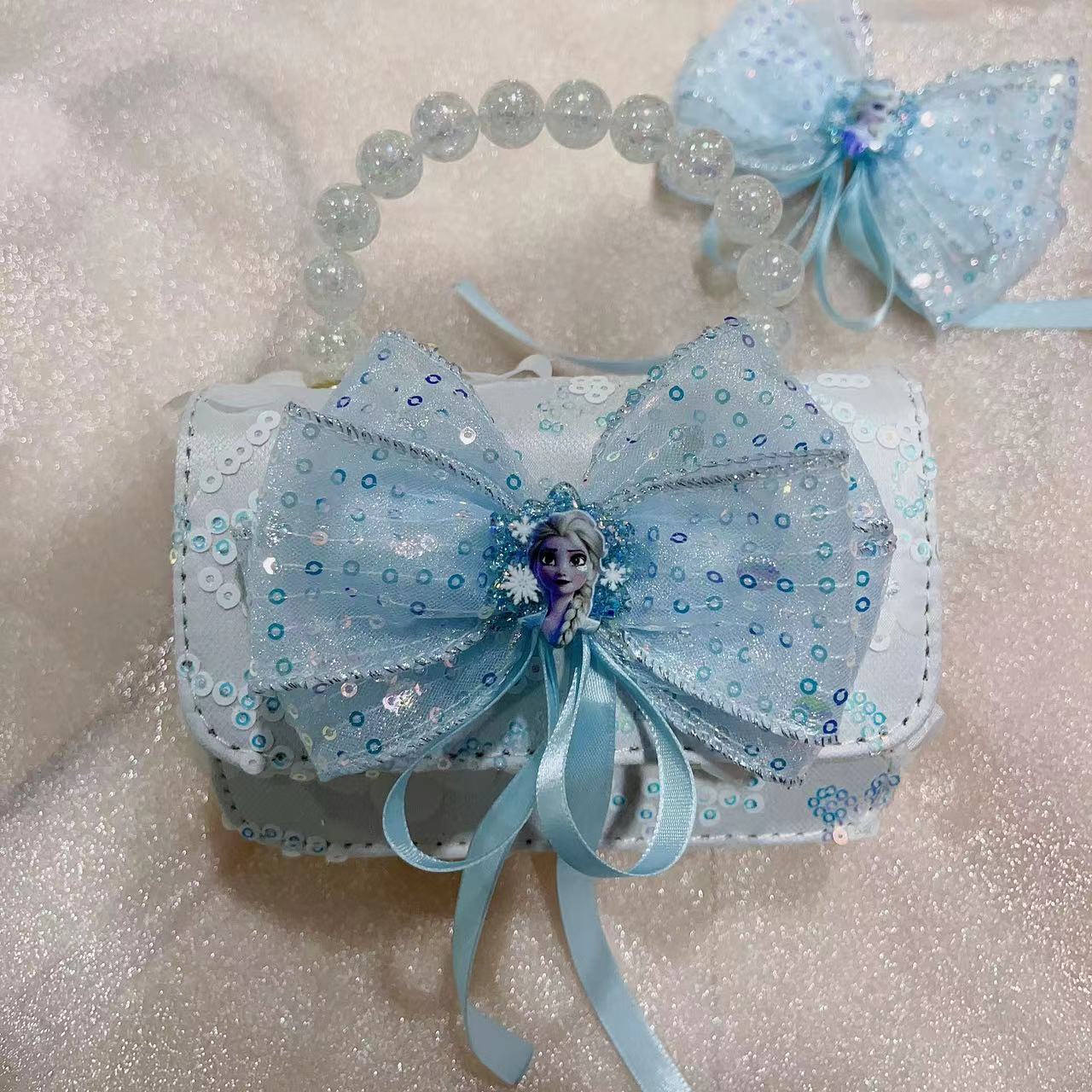 Bagos de perlas para niños 2024 nuevos bolsos para niños bolsos de mochila de niñas bolsos accesorios de princesa bolsos de viento de fragancia