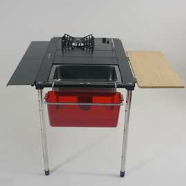 森诺迪专利IGT折叠框架厨房烧烤露营野餐车载组合234单元铝合金桌