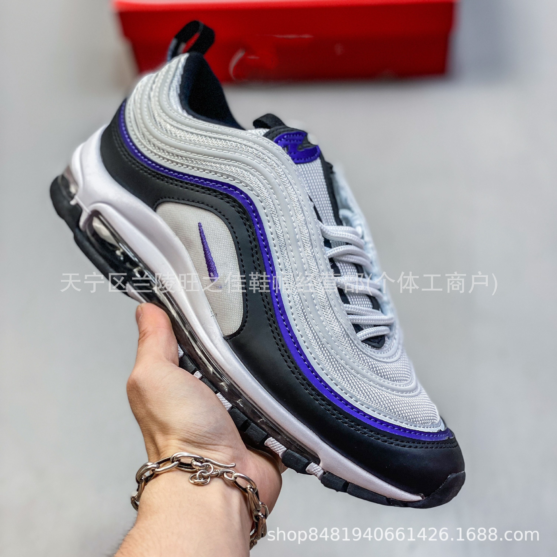 Putian zapatos transfronterizos al por mayor Air Max 97 pequeño gancho bala retro almohadilla de aire completo zapatillas deportivas casuales