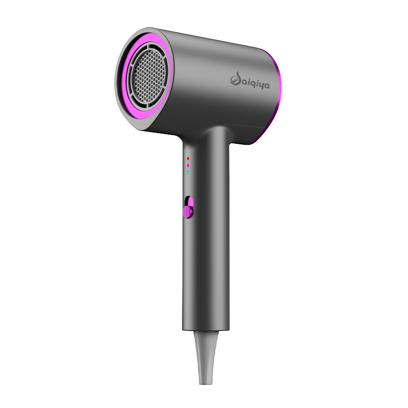 secador de pelo fuente de fábrica doméstico transfronterizo gran viento azul luz ión tubo de aire salón de pelo hotel secador de pelo especial