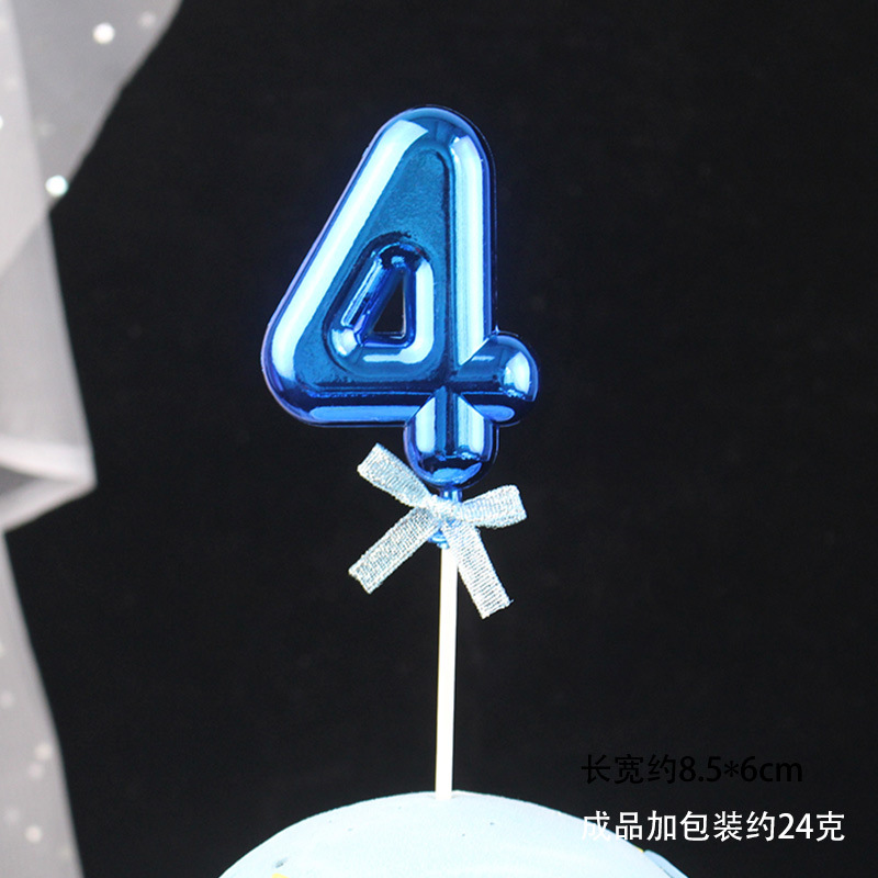 Decoración digital para pasteles 0-9, 3D oro/rosa, inserto para cumpleaños – Mayorista de Yiwu image 27