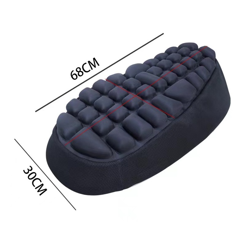 Motorcycle Seat Cushion Cover Air Bag Inflatable Decompression Heat Insulation Breathable Summer Off-Road Long-Distance Electric Vehicle Soft Seat Cushion