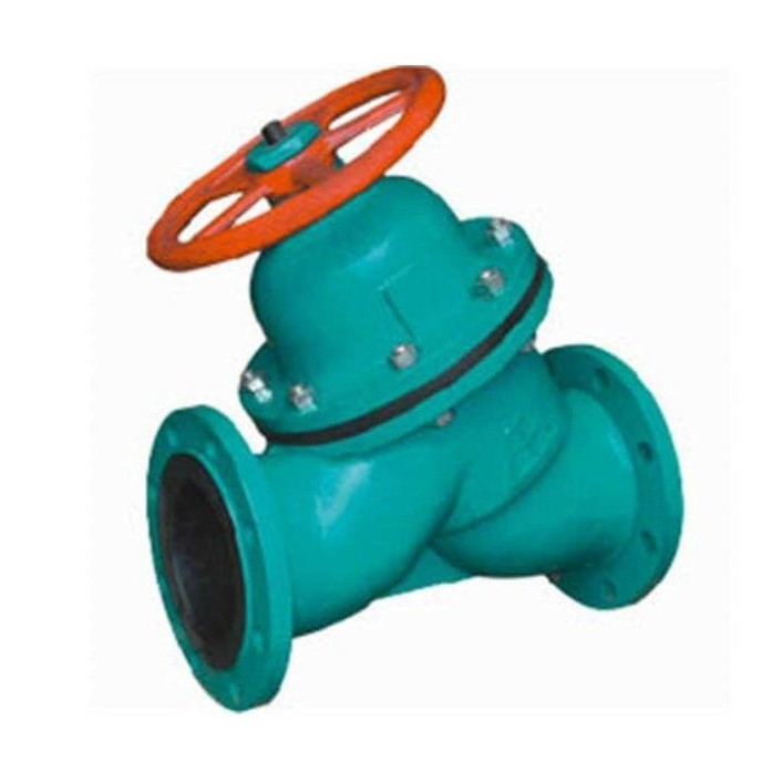 G45J-10C  DN50衬胶直流式隔膜阀G45J-6C/10C/16C