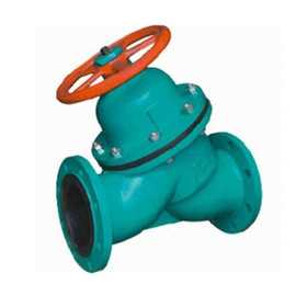 法兰连接隔膜阀G45J-10C铸钢直流式衬胶隔膜阀图片