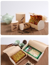 茶叶圆筒实木礼盒加厚茶叶罐定 制logo蛋糕包面甜圈中式包装盒