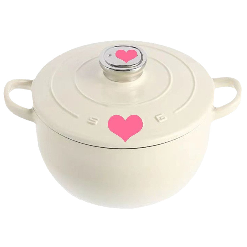 Foreign Trade SM Simaijia EG24CM cast iron enamel pot soup pot retro enamel pot with lid gas induction cooker universal
