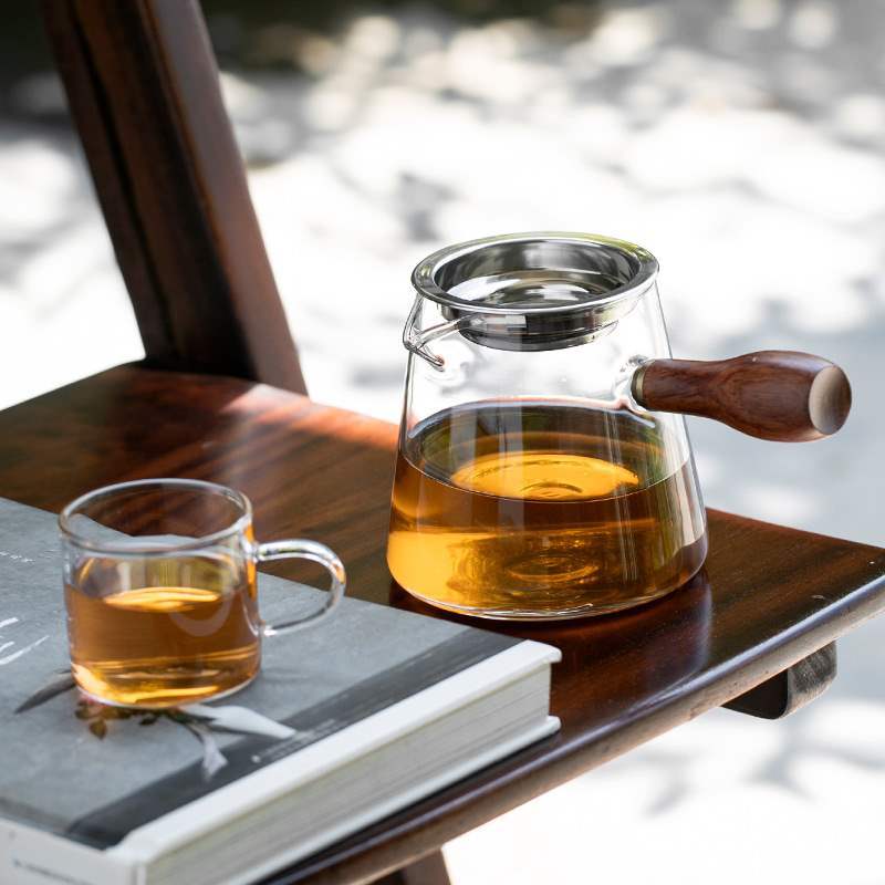 Thick heat resistance and justice cup glass tea filter integrated…