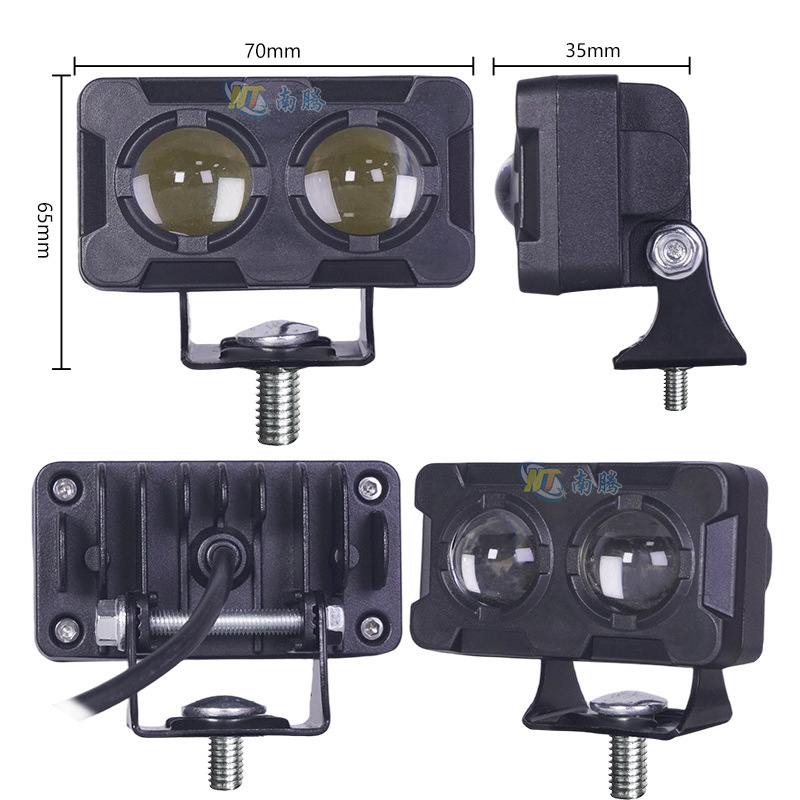 3 pulgadas de doble ojo LED foco de motocicleta eléctrica motocicleta motocicleta vehículo todoterreno camión iluminación de pavimentación de red