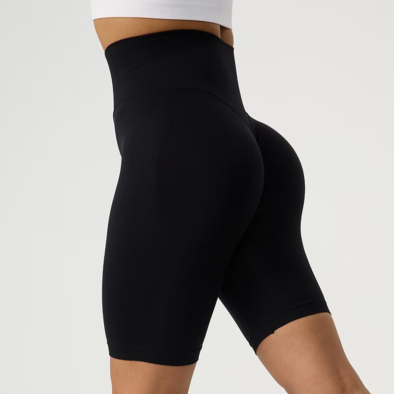 Pantalones de gimnasio de cintura alta, pantalones cortos de yoga ajustados, ropa deportiva de gimnasio