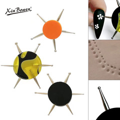 Cross-border multi-functional acrylic nail dotting pen, art clay clay soft polymer clay impression pen, clay tool