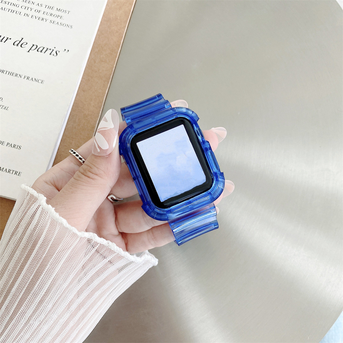 40g Weight iPhone Applicable Brands Watch Strap Classification tpu Material Solid Color Pattern Simple Style Style Simple Style Solid Color IPhone Watch Strap 6