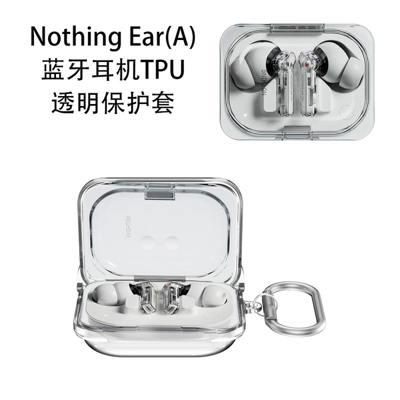 Suitable for Nothing Ear(A) Bluetooth Headset TPU Protective Case Transparent Hard Case Anti-fall and Dust-proof Case Storage