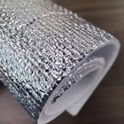 雙面鋁膜編制布 鋁膜無紡布 3mm鋁膜編織布珍珠棉覆編織布鋁膜