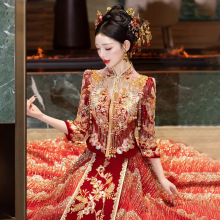 秀禾服婚服2025新款高级感礼服新中式婚纱出嫁衣出阁服高端出阁服