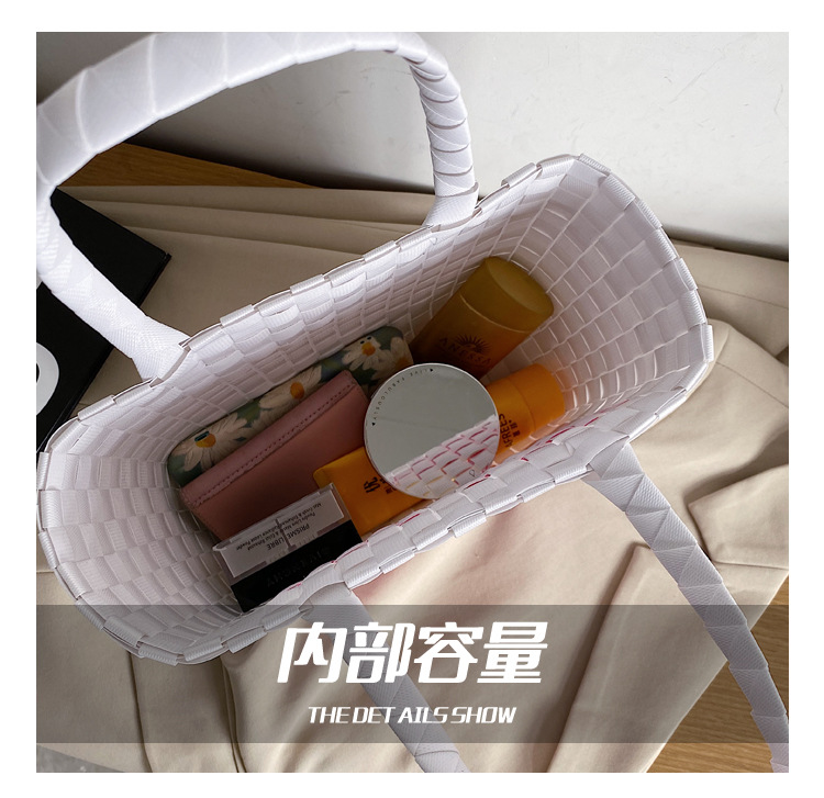 Fashion Color Woven Portable Bag display picture 19