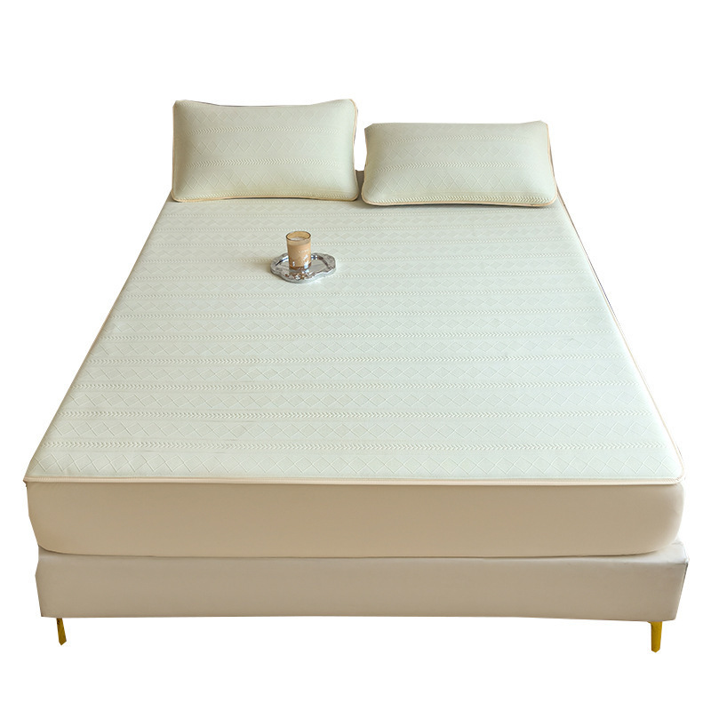 Comercio exterior transfronterizo algodón intercalado una sola cubierta de cama gruesa cubierta de colchón protector de polvo conjunto de sábanas 2025 nuevo