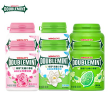 绿箭无糖口香糖约40粒56g瓶装 玫瑰茉莉薄荷木糖醇口香糖清新口气